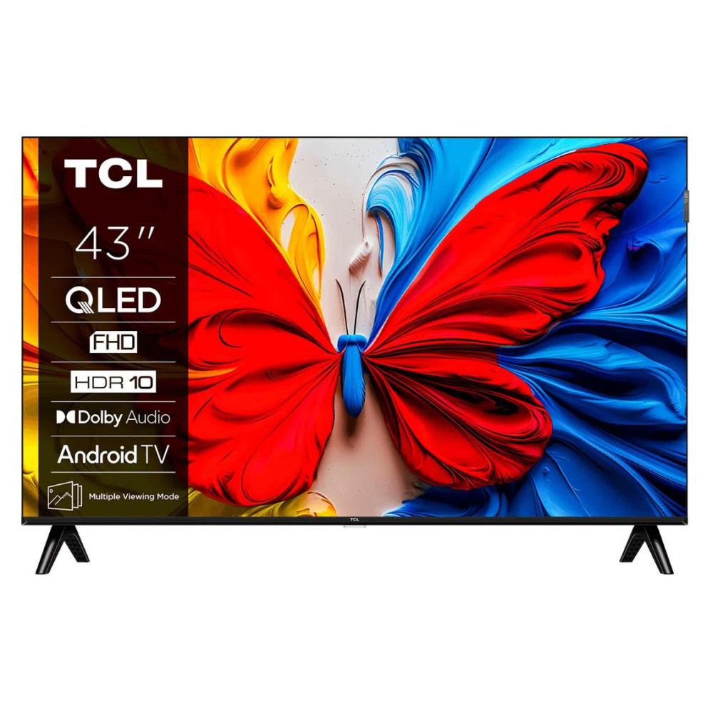 TV Set, TCL, 43 , Full HD, 1920 x 1080 pixels, Flat, 16:9, QLED, 43V5C TV Set, TCL, 43 , Full HD, 1920 x 1080 pixels, Flat, 16:9, QLED, 43V5C