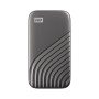 External SSD, WESTERN DIGITAL, My Passport, 1TB, USB-C, Write speed 1000 MBytes/sec, Read speed 1050 MBytes/sec, WDBAGF0010BGY-WESN