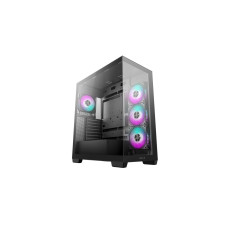Case, DEEPCOOL, CG580 4F, MidiTower, Case product features Transparent panel, Not included, ATX, MicroATX, MiniITX, Colour Black, R-CG580-BKADA4-G-1