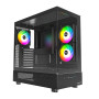 Case, MONTECH, XR, MidiTower, Not included, ATX, MicroATX, MiniITX, Colour Black, XR(B)