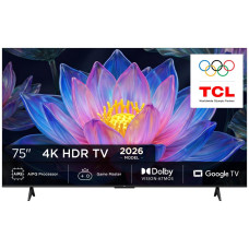 TV Set, TCL, 75 , 4K Ultra HD, 3840 x 2160 pixels, Flat, 16:9, QLED, 75P6L