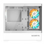 Case, GIGABYTE, GB-C201PI, MidiTower, Case product features Rackmountable/Accessory/Transparent panel, Not included, MicroATX, MiniITX, Colour White, GB-C201PI