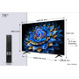 TV Set, TCL, 75 , 4K Ultra HD, 3840 x 2160 pixels, Flat, 16:9, QLED, 75T69C