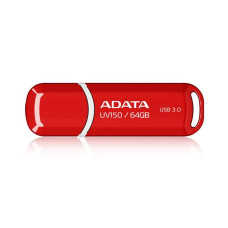 MEMORY DRIVE FLASH USB3.1 64GB/RED AUV150-64G-RRD ADATA MEMORY DRIVE FLASH USB3.1 64GB/RED AUV150-64G-RRD ADATA