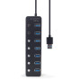 I/O HUB USB3 7PORT/UHB-U3P7P-01 GEMBIRD