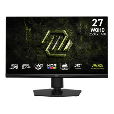 LCD Monitor, MSI, 27 , 2560 x 1440 pixels, Wide Quad HD, Native aspect ratio 16:9, LED, Flat, MAG272QPFE20