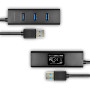I/O HUB USB3.0 4PORT CHARGING/1.2M HUE-S2BL AXAGON