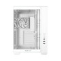 Case, ASUS, ATX/micro ATX/Mini-ITX, White, PC, A32 Plus TG ARGB White, 90DC00S3-B19000