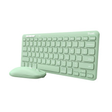 KEYBOARD +MOUSE WRL LYRA/GREEN 24942 TRUST KEYBOARD +MOUSE WRL LYRA/GREEN 24942 TRUST