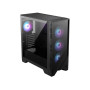 Case, MSI, MAG FORGE 321R AIRFLOW, MidiTower, Case product features Transparent panel, ATX, MicroATX, MiniITX, Colour Black, MAGFORGE321RAIRFLOW