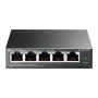 Switch, TP-LINK, Desktop/pedestal, 5x10Base-T / 100Base-TX / 1000Base-T, PoE ports 4, TL-SG105PE