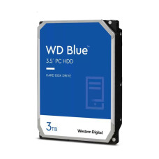 HDD, WESTERN DIGITAL, Blue, 3TB, SATA 3.0, 256 MB, 5400 rpm, 3,5, WD30EZAZ