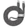 CABLE USB-C TO USB-C 1.2M/GREY PS6105 GR12 RIVACASE