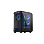 Case, ENDORFY, Arx 500 ARGB, MidiTower, Case product features Transparent panel, Not included, ATX, MicroATX, MiniITX, Colour Black, EY2A011