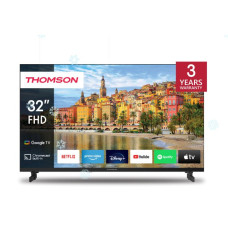 TV Set, THOMSON, 32, Smart/FHD, 1920x1080, Wireless LAN, Bluetooth, Google TV, Black, 32FG2S14