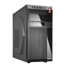 Case, GOLDEN TIGER, Baltimore 530, MiniTower, 450 Watts, MicroATX, Colour Black, BALTIMORE5304USB450W