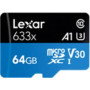 MEMORY MICRO SDXC 64GB UHS-I/W/ADAPTER LSDMI64GBB633A LEXAR