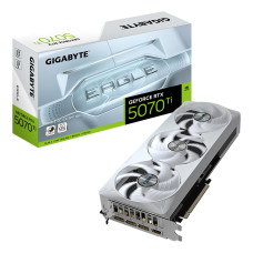 Graphics Card, GIGABYTE, NVIDIA GeForce RTX 5070 Ti, 16 GB, GDDR7, 256 bit, PCIE 5.0 16x, Triple slot Fansink, 1xHDMI, 3xDisplayPort, N507TEAGLEOCICE-16GD1.0