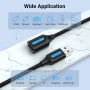 CABLE USB2.0 MALE TO FEMALE/2M BLACK CBIBH VENTION