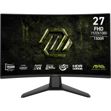 LCD Monitor, MSI, 27 , 1920 x 1080 pixels, Full HD, Native aspect ratio 16:9, Curved, MAG274CFX24