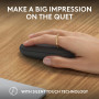 MOUSE USB OPTICAL WRL M350S/BLACK 910-007015 LOGITECH