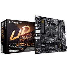 Mainboard, GIGABYTE, AMD B550, SAM4, Micro-ATX, Memory DDR4, Memory slots 4, B550MDS3HACR2