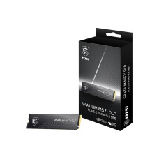 SSD, MSI, 1400xTBW rating, MTBF 1500000 h, Read speed 14500 MB/s, Write speed 11000 MB/s, NVMe Yes, PCI Express 5.0, M.2, 2000 GB, SPATIUM M571 DLP PCIe 5.0 NVMe M.2, S78-440Q1K0-P83