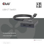 VIDEO SWITCH USB-C 2PORT/CSV-2511 CLUB3D