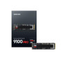 SSD, SAMSUNG, 9100 PRO, 4TB, M.2, PCIe Gen5, NVMe, TLC, Write speed 13400 MBytes/sec, Read speed 14800 MBytes/sec, 2.38mm, TBW 2400 TB, MZ-VAP4T0BW