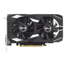 Graphics Card, ASUS, NVIDIA GeForce RTX 3050, 6 GB, GDDR6, 96 bit, PCIE 4.0 16x, Dual Slot Fansink, 1xDVI-D, 1xHDMI, 1xDisplayPort, DUAL-RTX3050-O6G