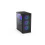 Case, ENDORFY, Ventum 200 ARGB, MidiTower, Case product features Transparent panel, Not included, ATX, MicroATX, MiniITX, Colour Black, EY2A014