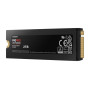 SSD, SAMSUNG, 990 PRO with Heatsink, 2TB, M.2, PCIE, NVMe, MLC, Write speed 6900 MBytes/sec, Read speed 7450 MBytes/sec, 2.3mm, TBW 1200 TB, MTBF 1500000 hours, MZ-V9P2T0GW
