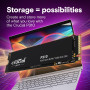 SSD, CRUCIAL, 800xTBW rating, Read speed 7100 MB/s, Write speed 6000 MB/s, NVMe Yes, PCI Express 4.0, M.2, 4000 GB, P310, CT4000P310SSD8