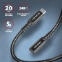 CABLE USB-C EXTENSION 1.5M/BLACK BUCM32-CF15AB AXAGON