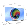 TV Set, THOMSON, 43, 4K/Smart, QLED, 3840x2160, Wireless LAN, Bluetooth, Google TV, Black, 43QG4S14