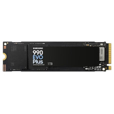 SSD, SAMSUNG, 990 EVO Plus, 1TB, M.2, PCIe Gen5, NVMe, TLC, Write speed 6300 MBytes/sec, Read speed 7150 MBytes/sec, 2.38mm, TBW 1200 TB, MZ-V9S1T0BW