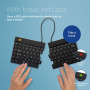 KEYBOARD WRL COMPACT BREAK/BLACK RGOSBUSWLBL R-GO TOOLS