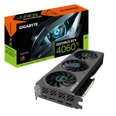 Graphics Card, GIGABYTE, NVIDIA GeForce RTX 4060 Ti, 8 GB, GDDR6, 128 bit, PCIE 4.0 16x, 2xHDMI, 2xDisplayPort, GV-N406TEAGLE-8GD