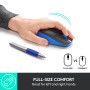 MOUSE USB OPTICAL WRL M190/BLUE 910-005907 LOGITECH