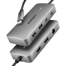 I/O HUB USB-C 3P HDMI DP/0.15M HMC-CUB83X2 AXAGON