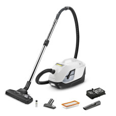 Vacuum Cleaner, KARCHER, Input power 650 W, Dust capacity 2 L, Cylinder vacuum, Cleaning type Dry, Dust container Bagless, Colour Black/White, 1.195-250.0 Vacuum Cleaner, KARCHER, Input power 650 W, Dust capacity 2 L, Cylinder vacuum, Cleaning type Dry, Dust container Bagless, Colour Black/White, 1.195-250.0