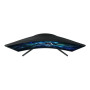 LCD Monitor, SAMSUNG, 27 , 2560 x 1440 pixels, Wide Quad HD, Native aspect ratio 16:9, LED, Curved, LS27CG554EUXEN