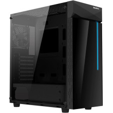 Case, GIGABYTE, C200 GLASS, MidiTower, Not included, ATX, MicroATX, MiniITX, Colour Black, GB-C200G Case, GIGABYTE, C200 GLASS, MidiTower, Not included, ATX, MicroATX, MiniITX, Colour Black, GB-C200G
