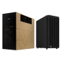 Case, ASUS, ProArt PA401 Wood Edition - Metal Panel, MidiTower, Not included, ATX, Colour Black, PROARTPA401WOODMETPWM