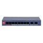 Switch, DAHUA, DH-CS4010-8ET2GT-110, Switch layer L2, 8xRJ-45 ports, RJ-45 Ports Type Fast Ethernet (10/100), 2xGigabit Ethernet (copper) ports quantity, 8xPower over Ethernet (PoE) ports quantity, Total Power over Ethernet (PoE) budget 110 W, CS4010-8ET2