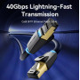 PATCH CABLE CAT.8 SFTP/10M BLACK IKABL VENTION