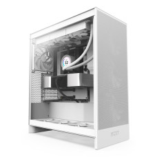 Case, NZXT, H7 Flow, MidiTower, ATX, EATX, MicroATX, MiniITX, Colour White, CM-H72FW-01 Case, NZXT, H7 Flow, MidiTower, ATX, EATX, MicroATX, MiniITX, Colour White, CM-H72FW-01