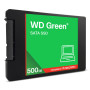 SSD, SANDISK, Green, POWERED BY SANDISK, 500GB, 3D NAND, Read speed 545 MBytes/sec, 2,5, MTBF 2000000 hours, WDS500G5G0A