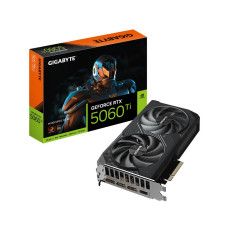 Graphics Card, GIGABYTE, NVIDIA GeForce RTX 5060 Ti, 8 GB, GDDR7, 128 bit, PCIE 5.0 16x, GPU 2587 MHz, Dual Slot Fansink, 1xHDMI, 3xDisplayPort, GV-N506TWF2OC-8GD