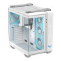 Case, ASUS, TUF Gaming GT502 Horizon, MidiTower, Case product features Transparent panel, Not included, ATX, MicroATX, MiniITX, Colour White, TUFGAMGT502HORIZONWHT